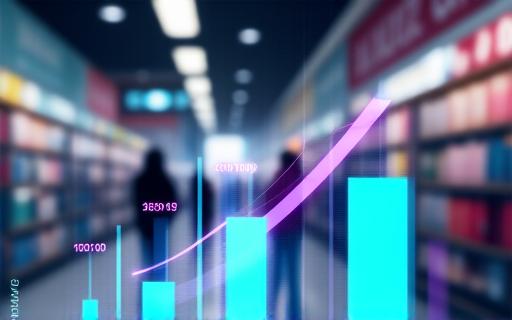 小売業のグラフを示すイメージ